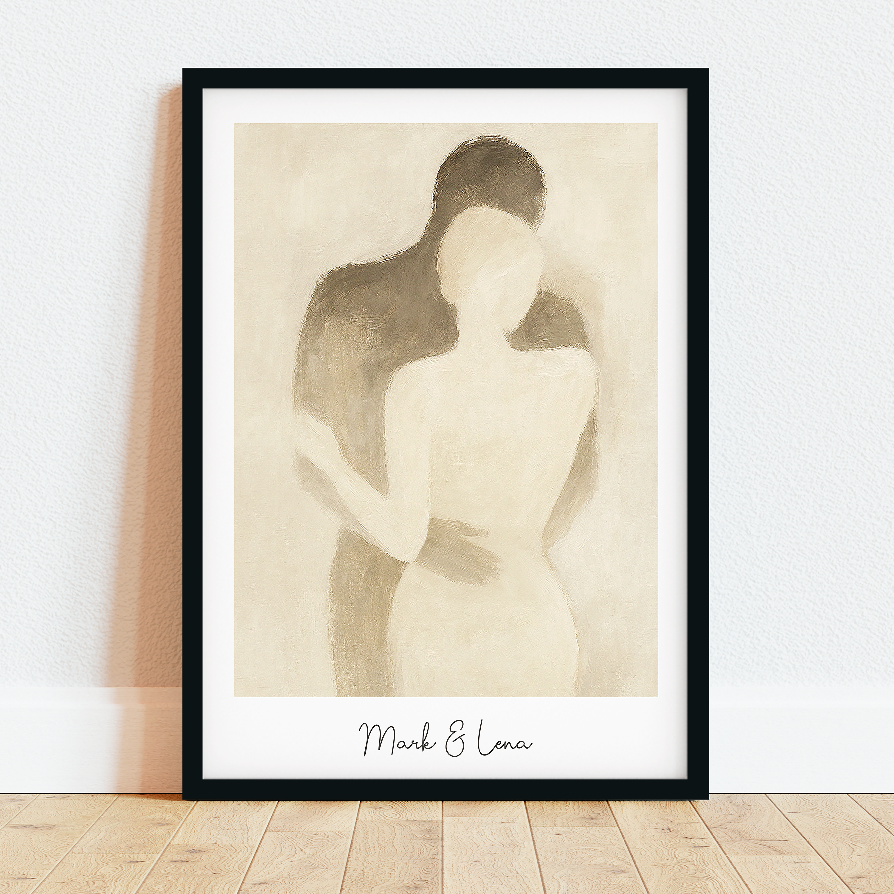 Du und Ich - Personalisiertes Poster für Paare mit Namen