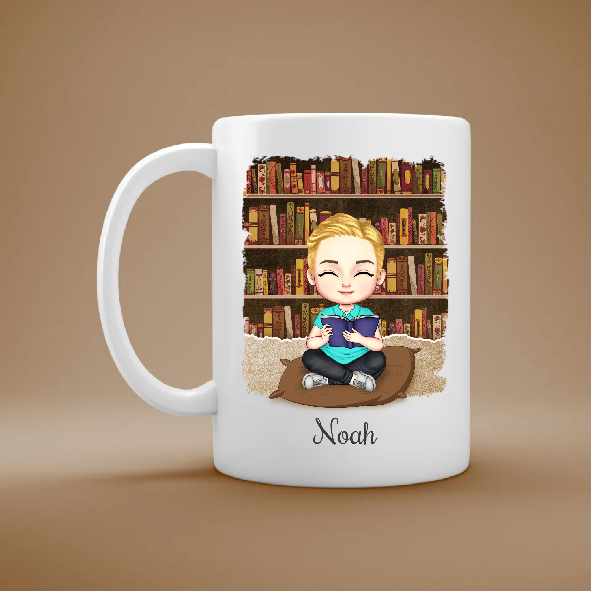 Bücherliebe - Personalisierte Tasse für Leseratten