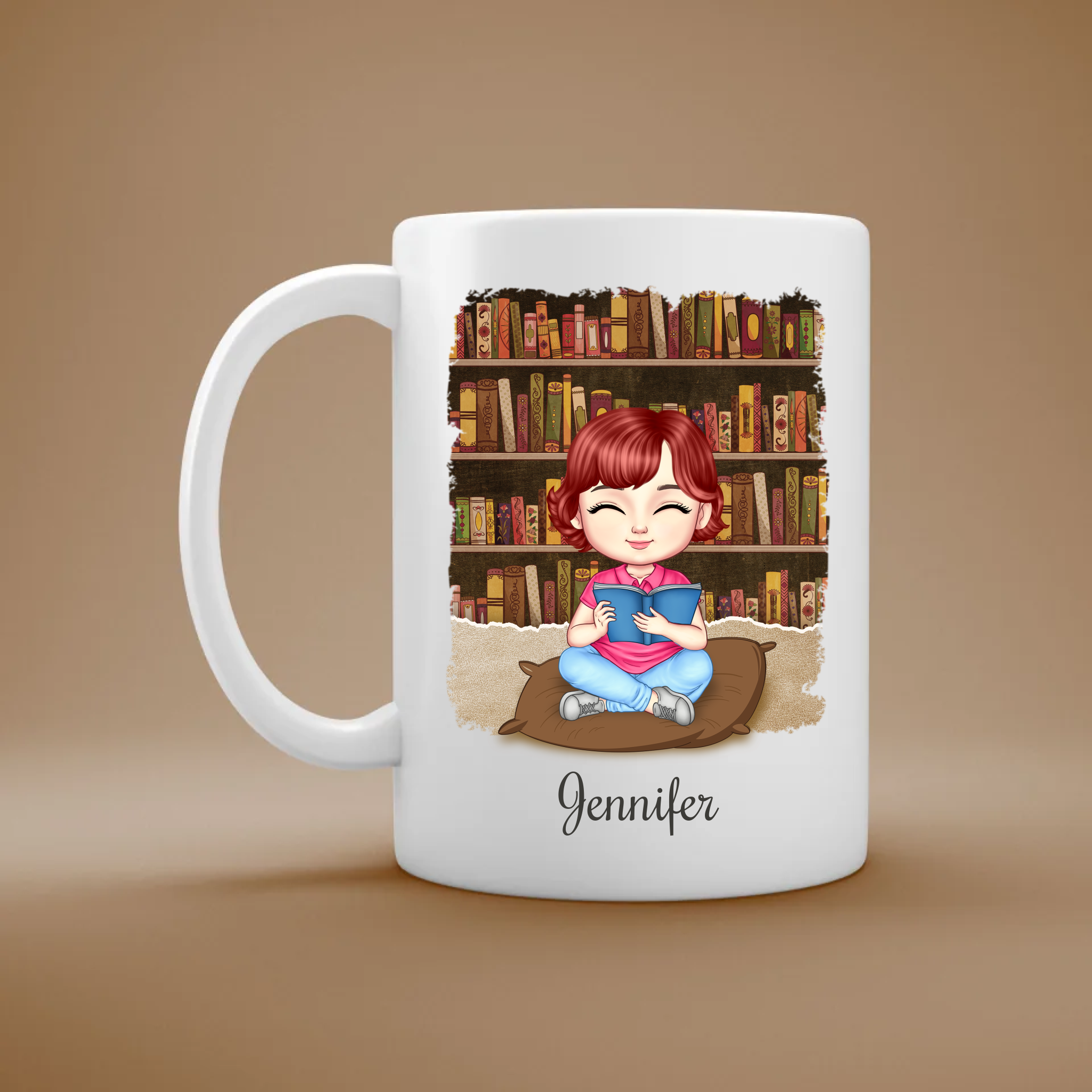 Bücherliebe - Personalisierte Tasse für Leseratten