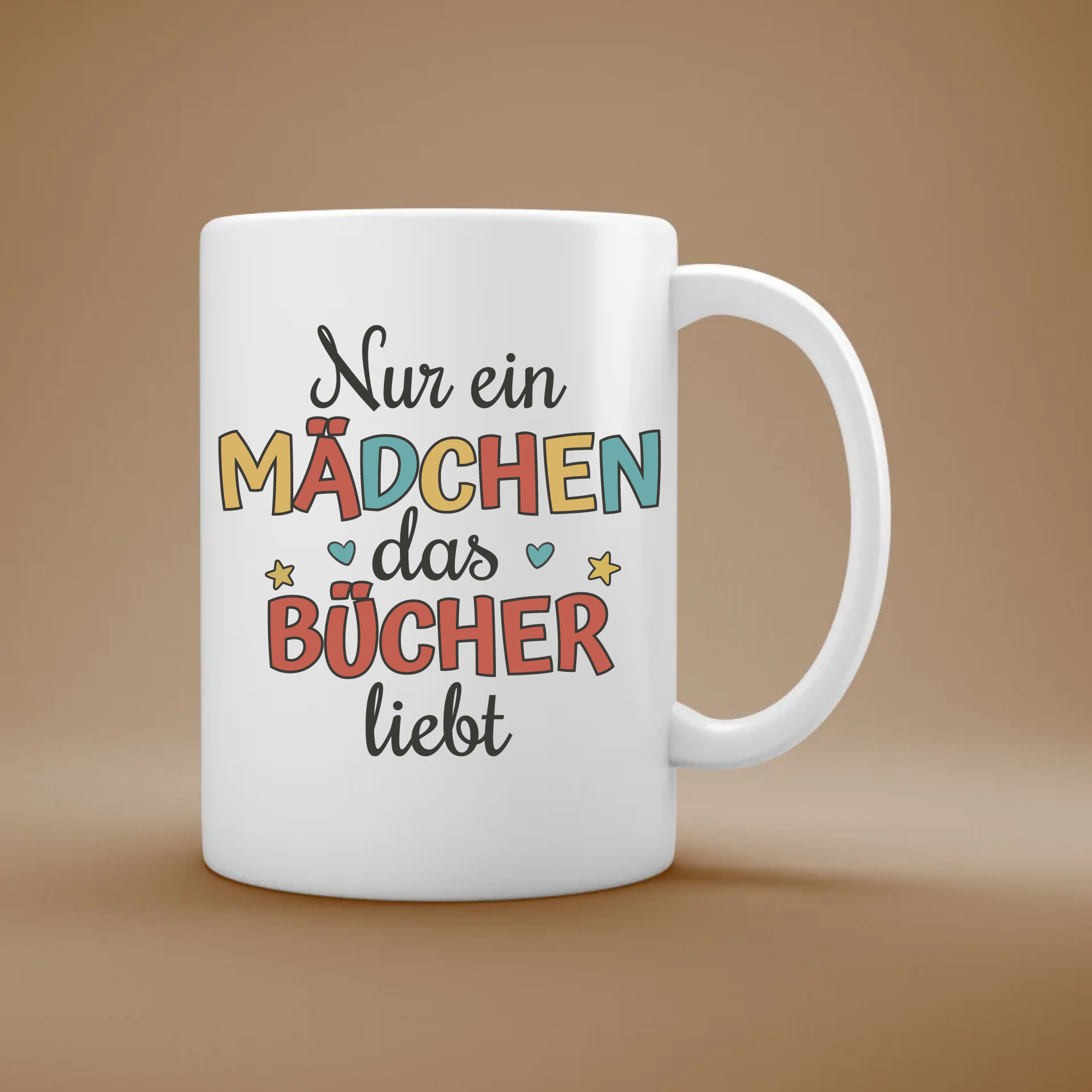 Bücherliebe - Personalisierte Tasse für Leseratten