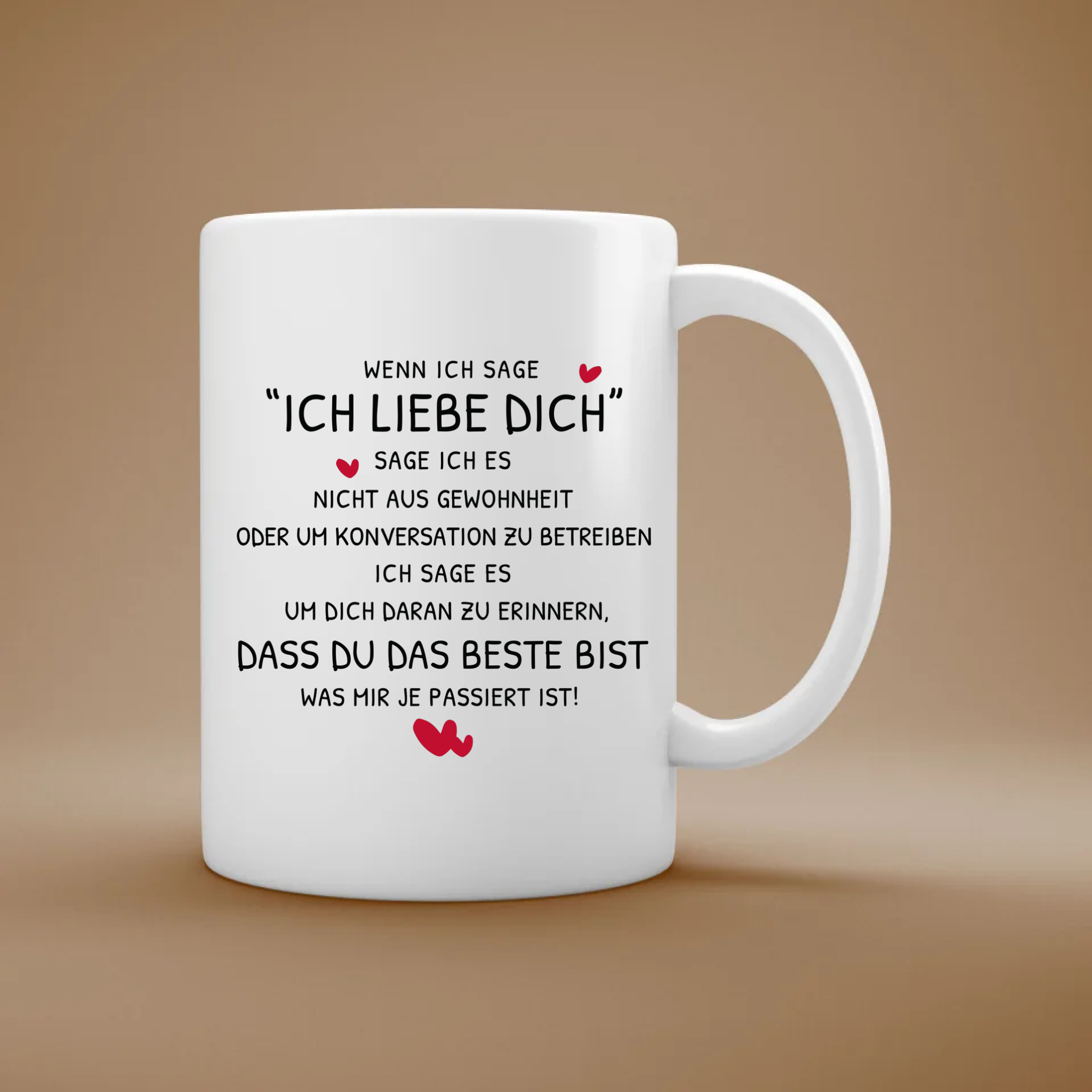 Das Beste - Personalisierte Tasse für Paare
