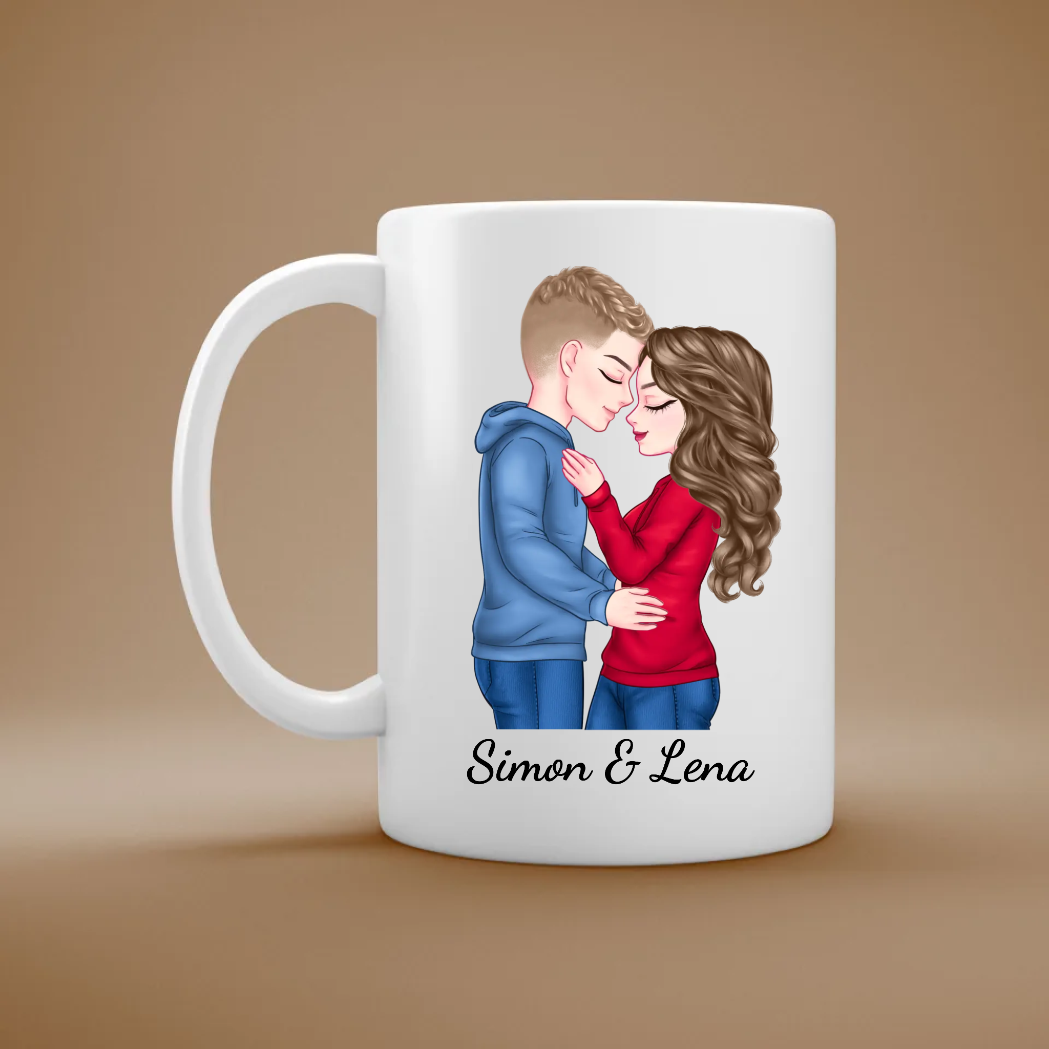 Keine Sorge Schatz - Personalisierte Tasse für Paare