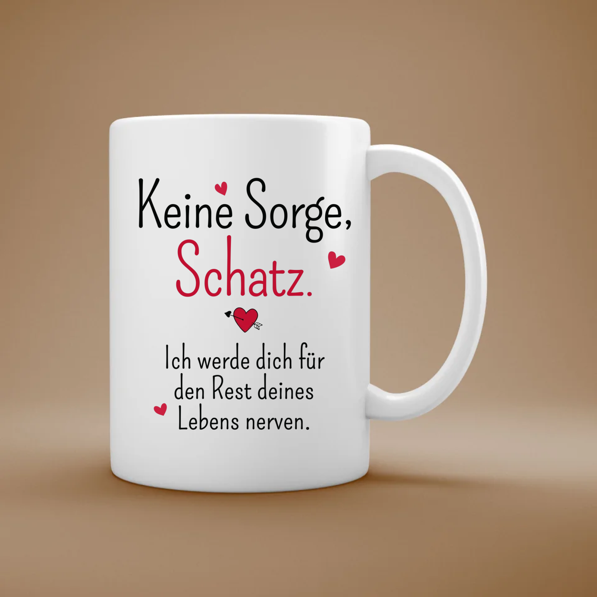 Nerven für den Rest deines Lebens - Personalisierte Tasse für Paare