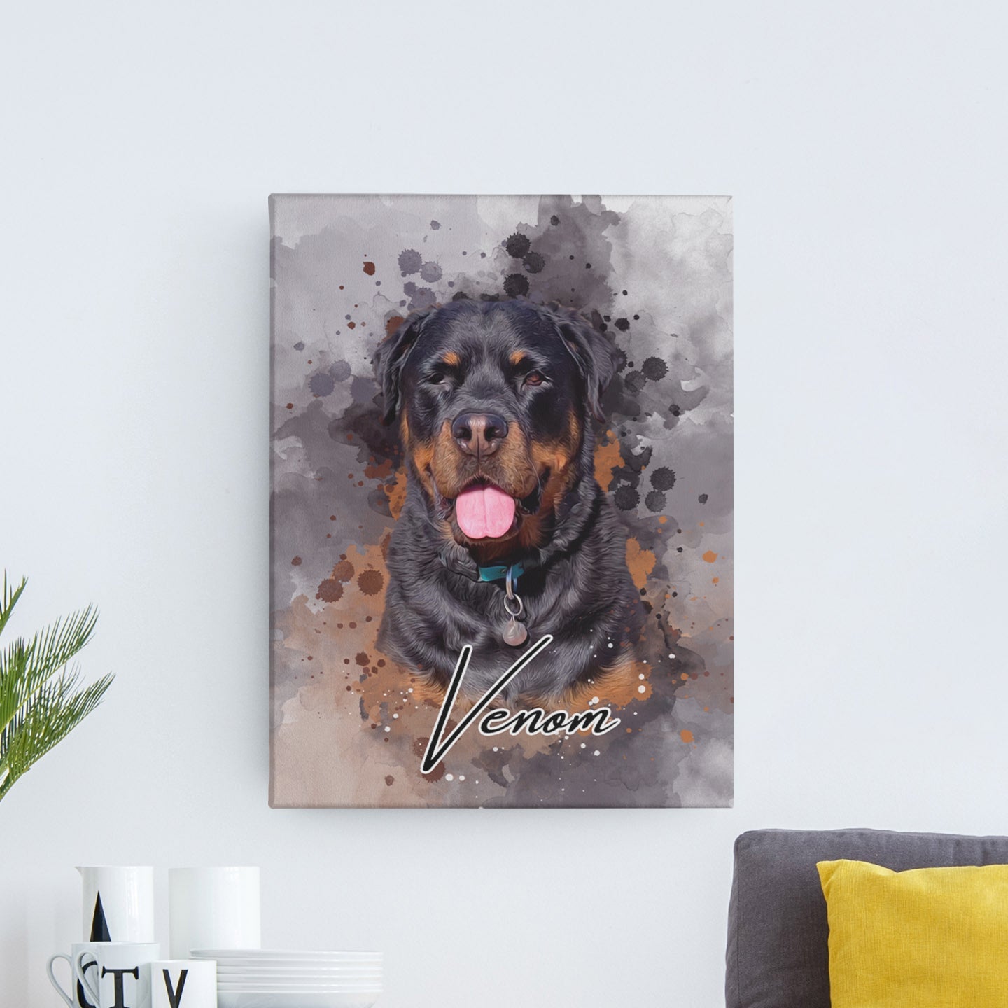 Junellis Aquarell Pferde Tier-Portrait