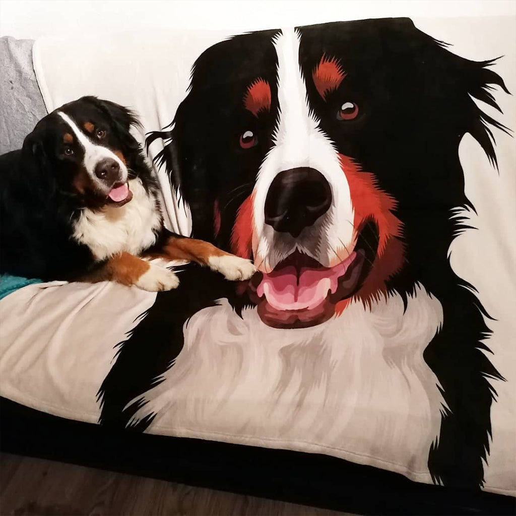 Personalisierte Hunde Tier-Kuscheldecke
