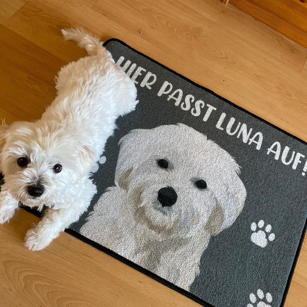 Personalisierte Hunde Tier-Fußmatte