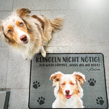 Lade das Bild in den Galerie-Viewer, Personalisierte Hunde Tier-Fußmatte
