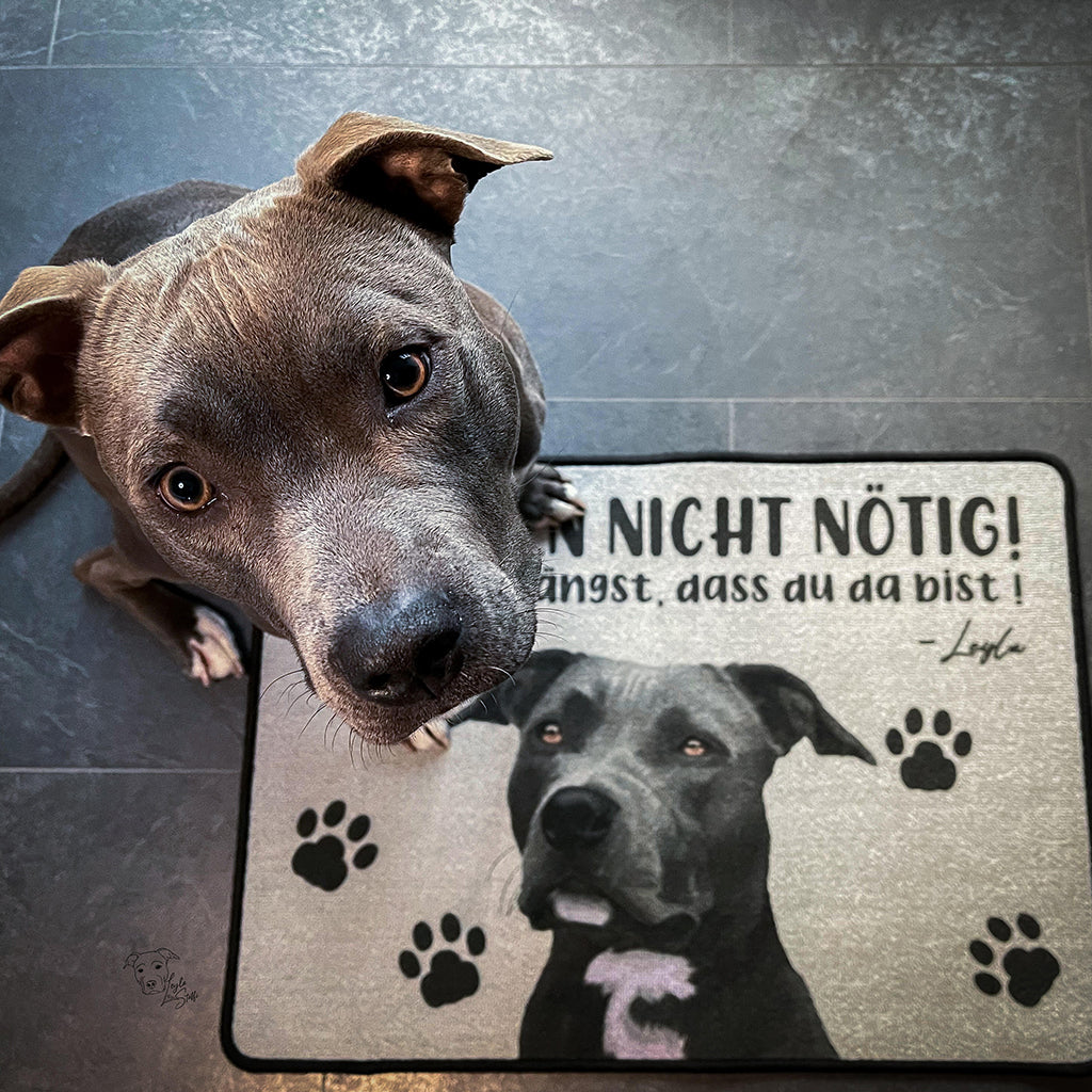 Personalisierte Hunde Tier-Fußmatte