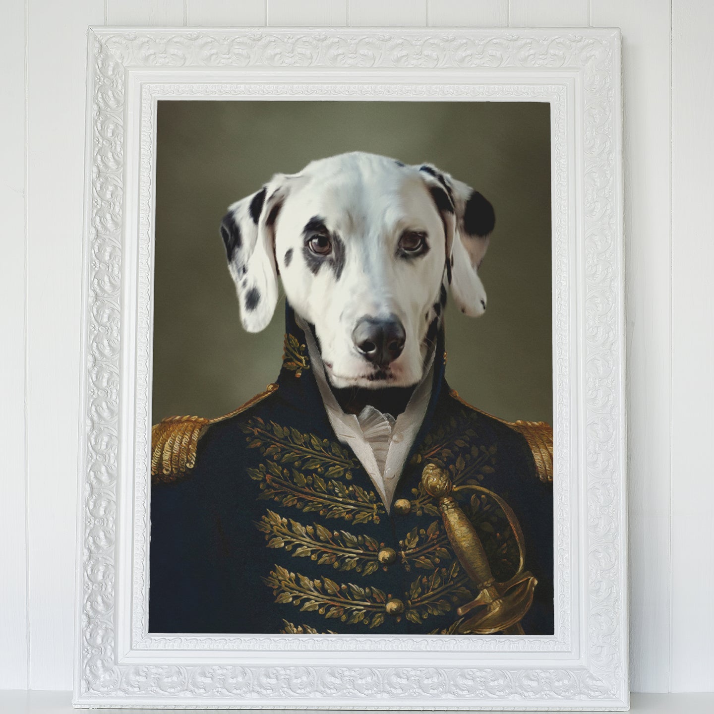 Der General - Personalisiertes Hunde Tier-Portrait als Poster