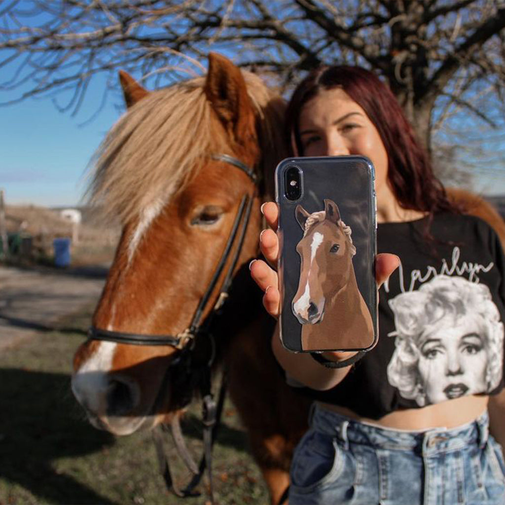 Personalisierte Pferde Tier-Handyhülle