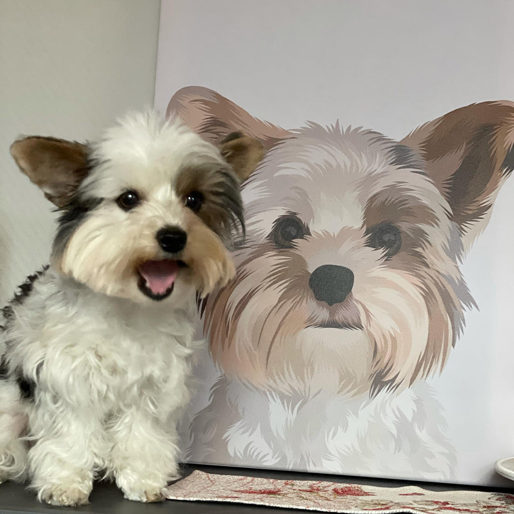 Personalisiertes Tier-Portrait auf Leinwand