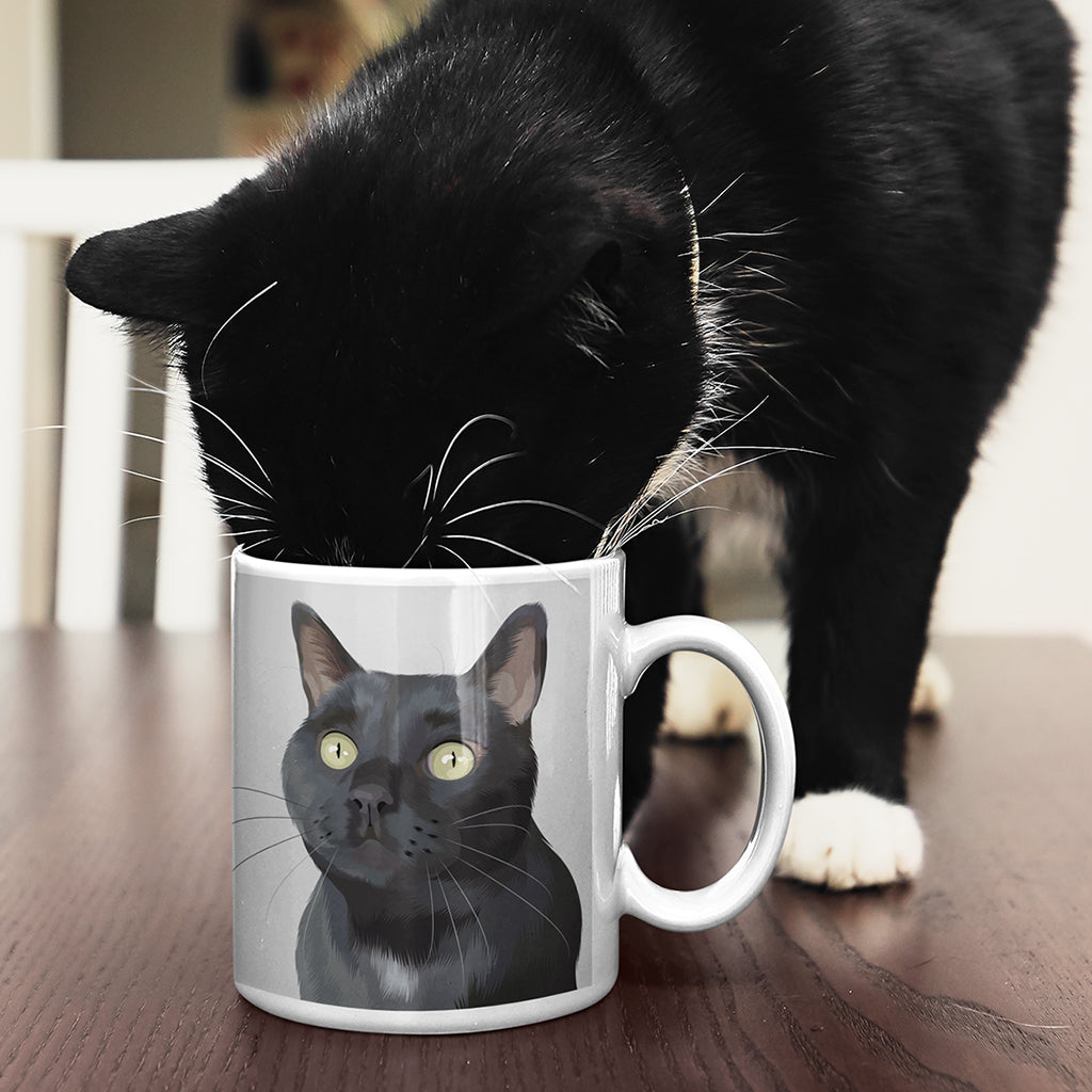 Personalisierte Tasse mit Tier-Portrait