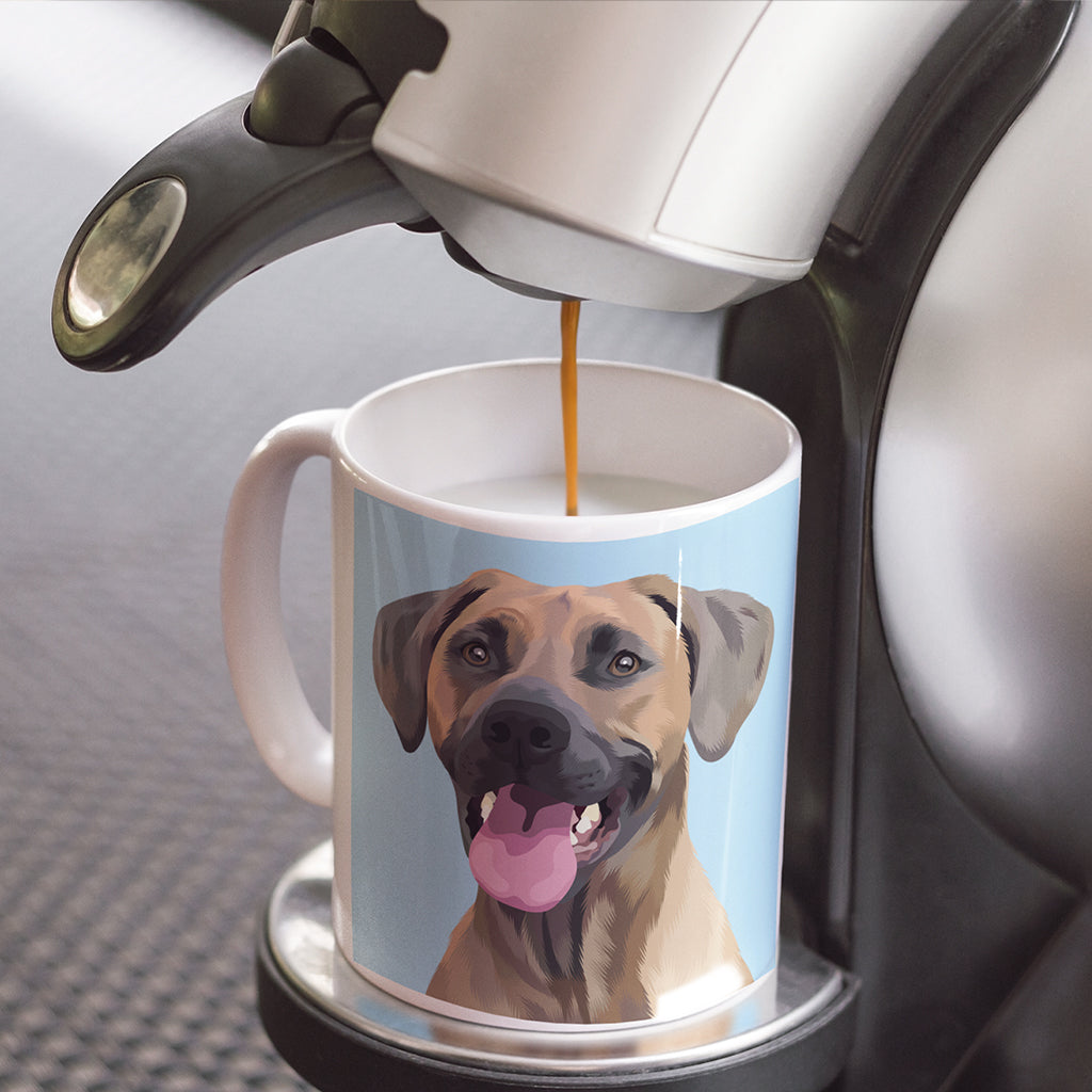 Personalisierte Tasse mit Hunde Tier-Portrait