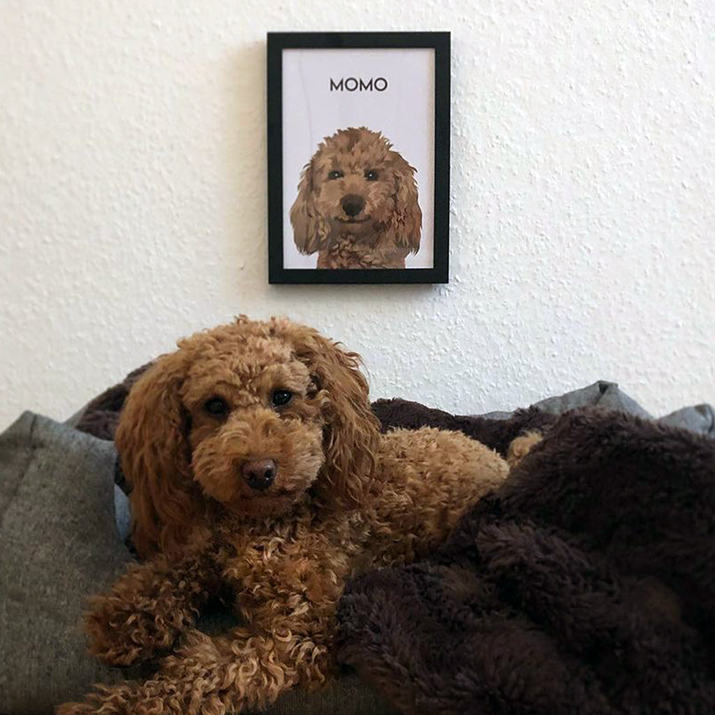 Personalisiertes Hunde Tier-Portrait als Kunstdruck